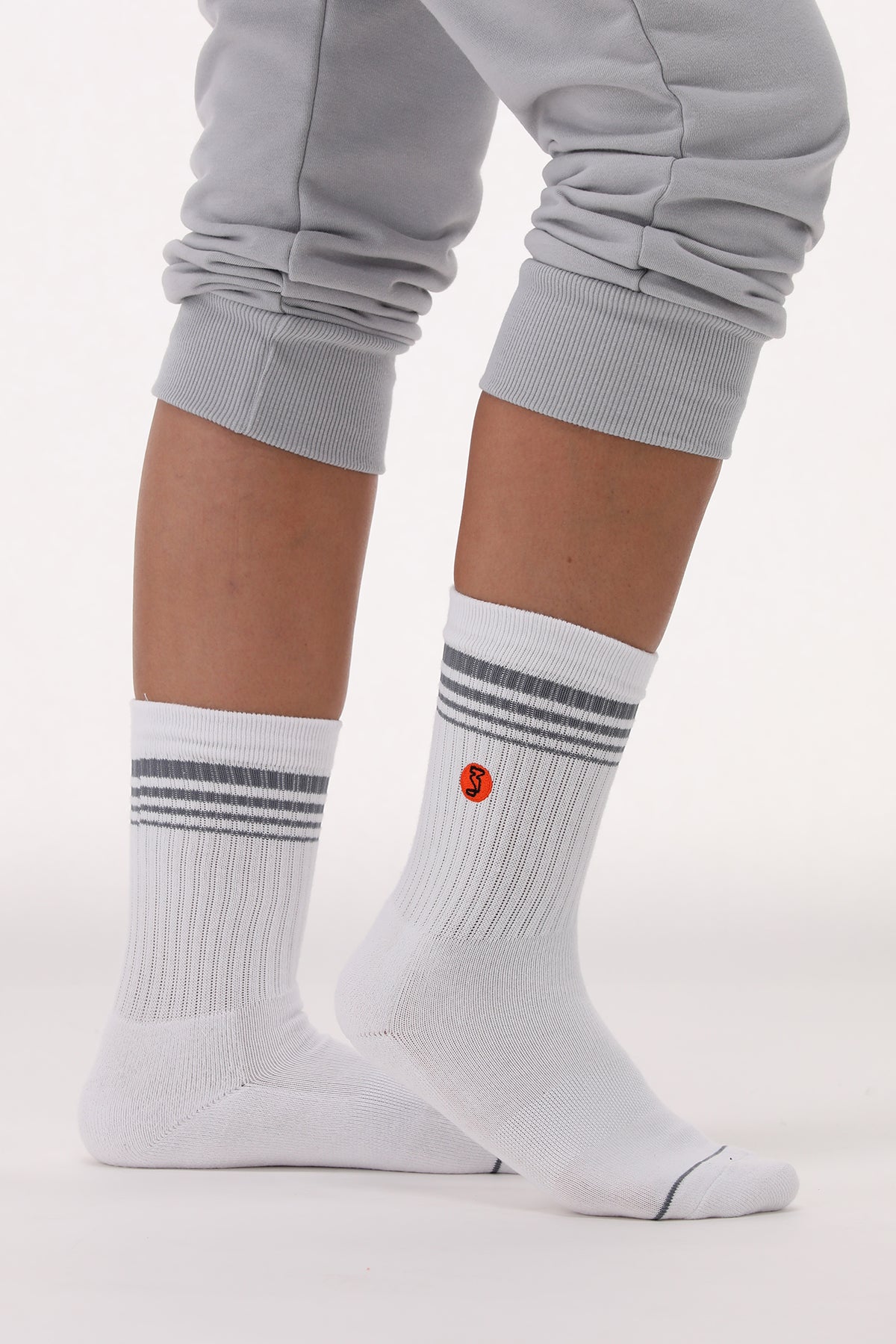 Socks 6 - White + Slate
