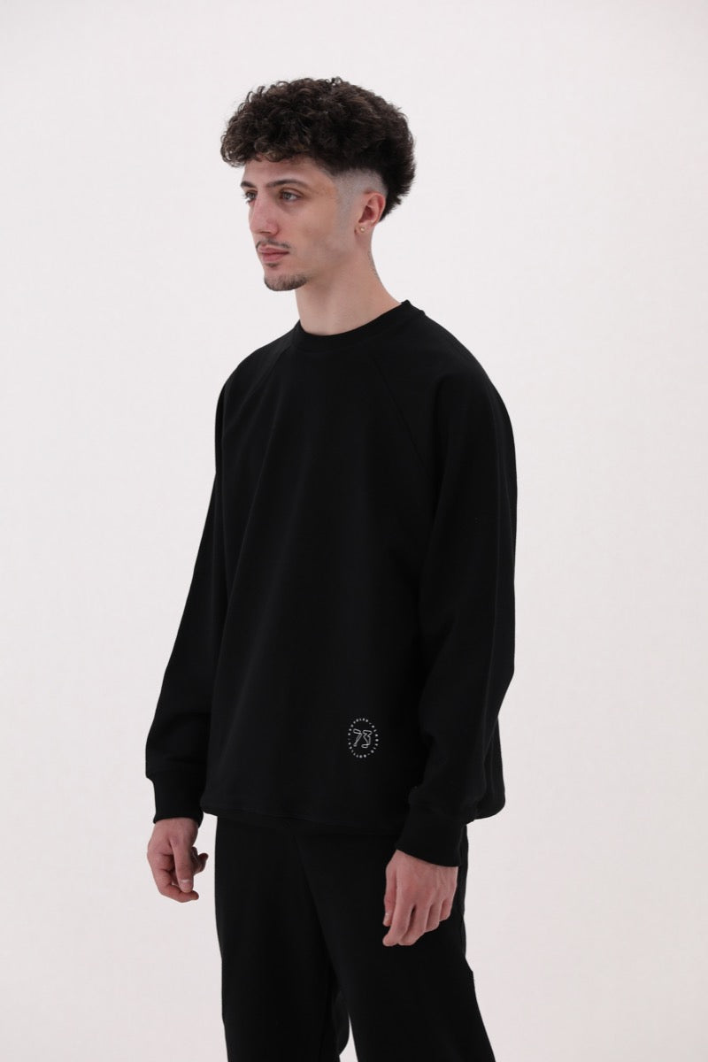 Unisex - Sweatshirt 73 O - Black
